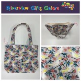 Medium Tote Bag with Zip - White Cockatoo